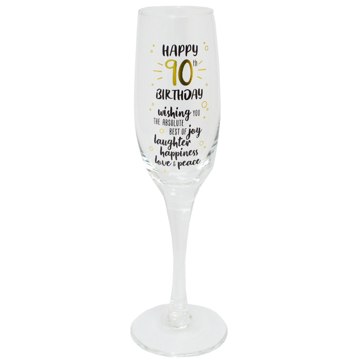 Anniversary Mum Nan Birthdays Personalised Glitter Champagne Prosecco Glass