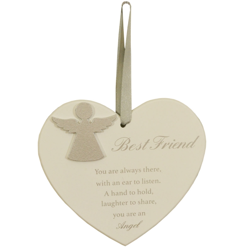 Hanging Heart Love Laughter /& Prosecco Or Best Friends Bring Gin Ideal Gift