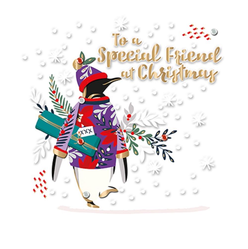 To A Special Friend Foiled Christmas Greeting Card Special | Cards