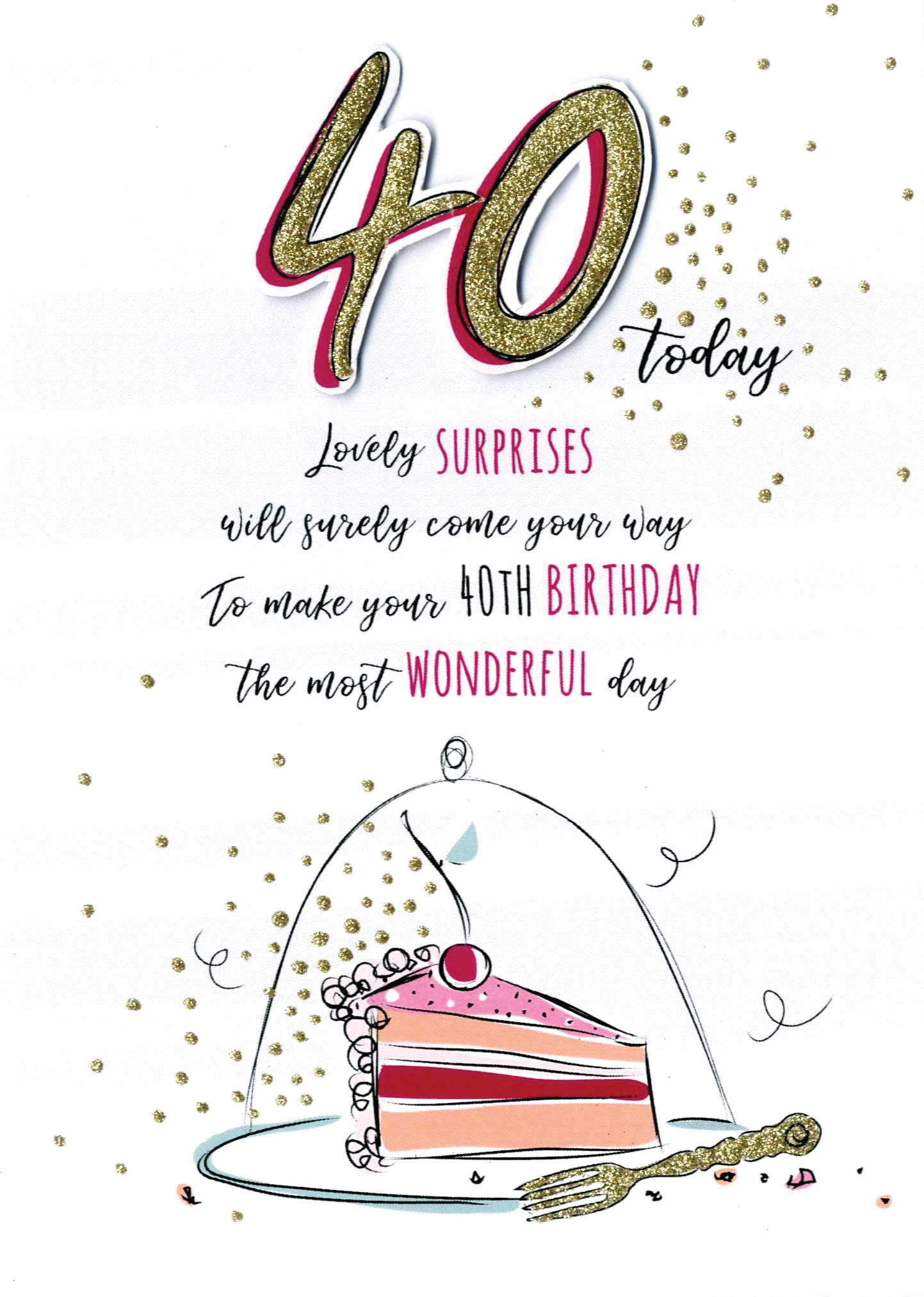 Most Wonderful 40th Birthday Greeting Card Cards