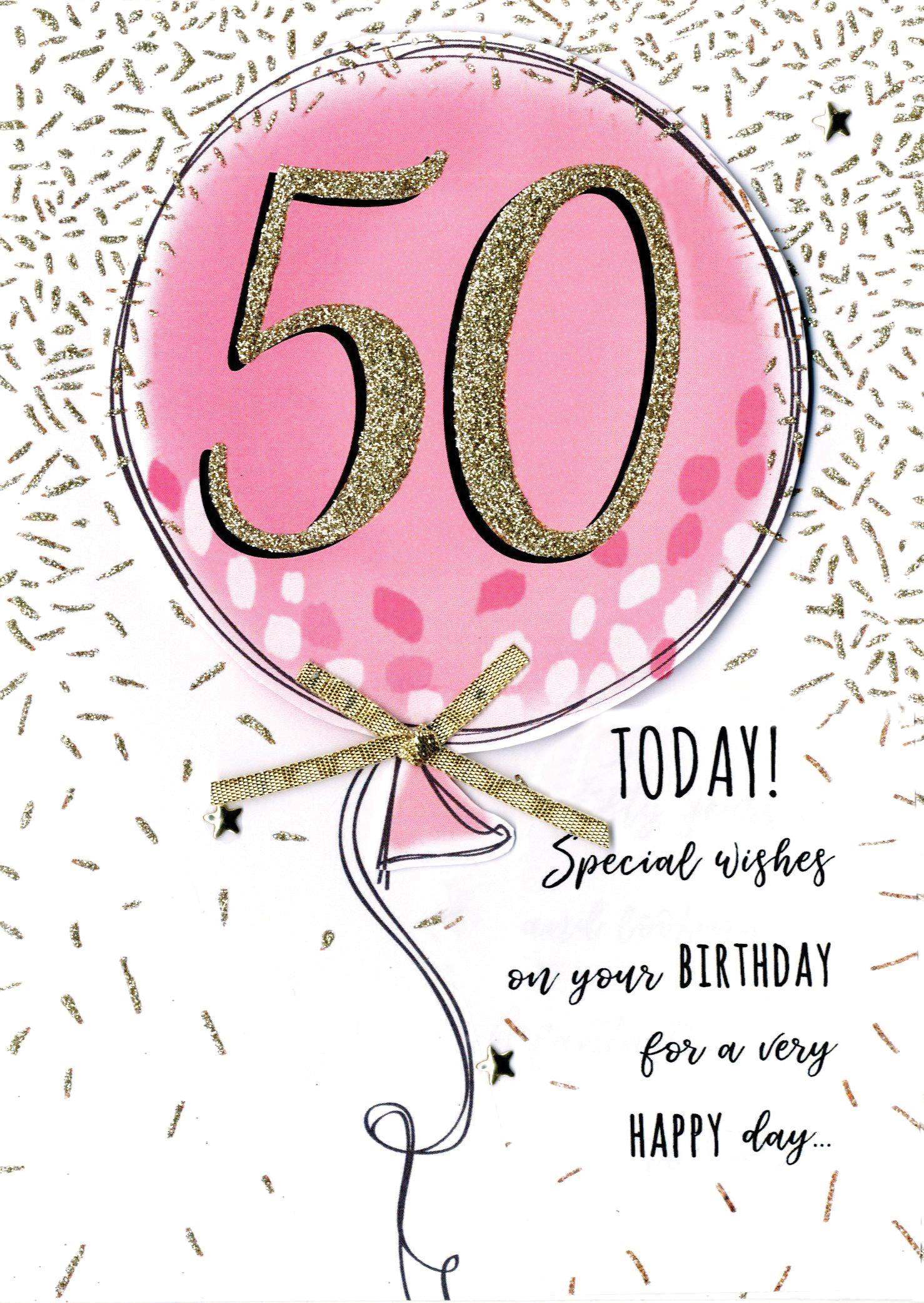 female-50th-pink-balloon-birthday-greeting-card-cards