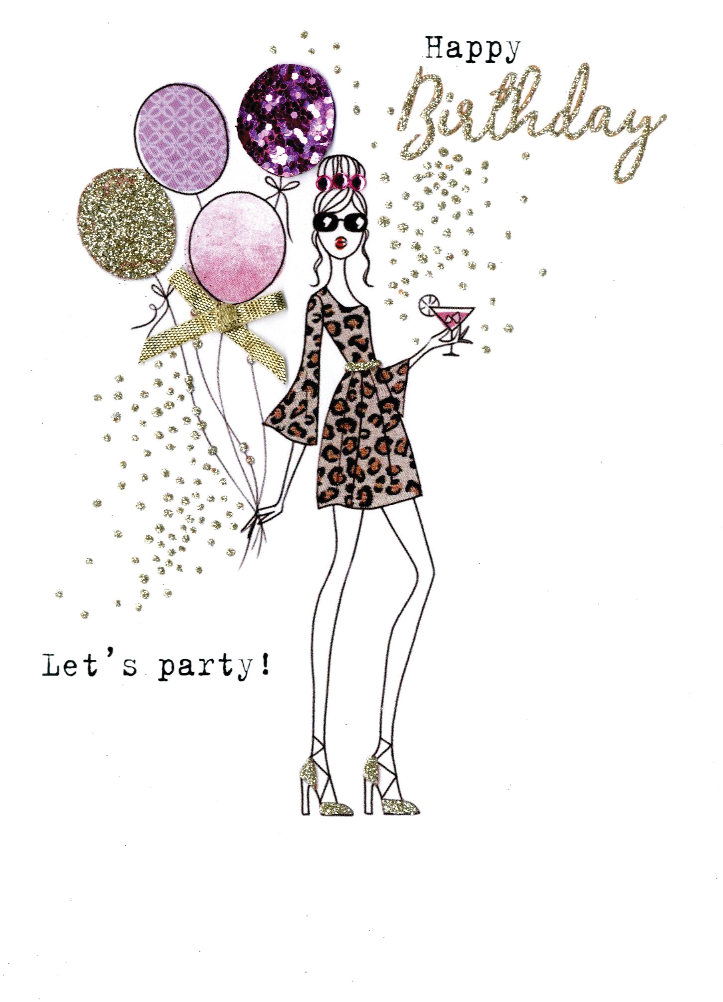 Happy Birthday Let's Party Irresistible Greeting Card | Cards