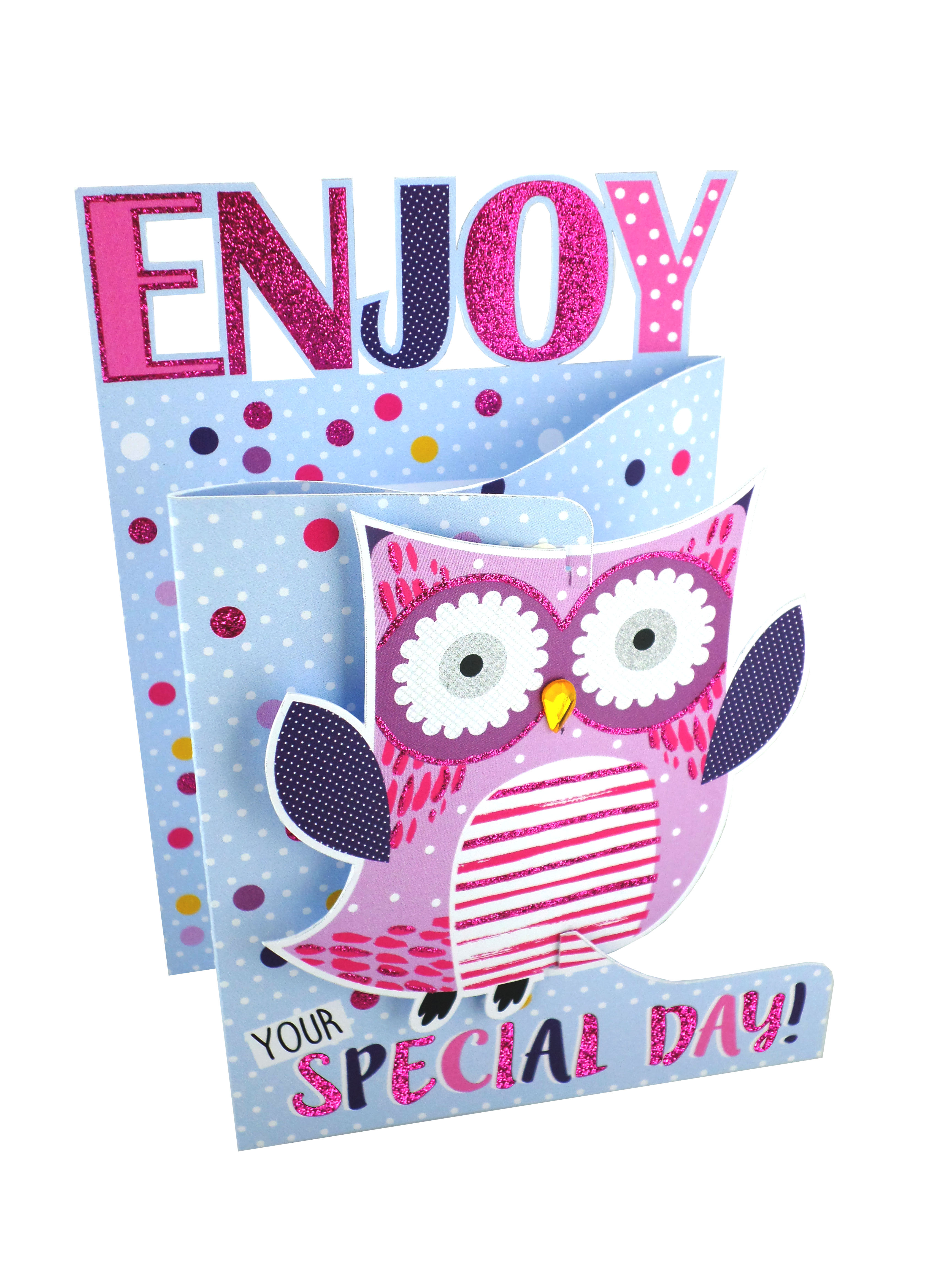Enjoy Your Special Day 3D Cutting Edge Birthday Card Cards