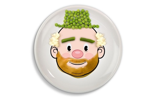 Handy Ideas | Make faces on a plate with your food