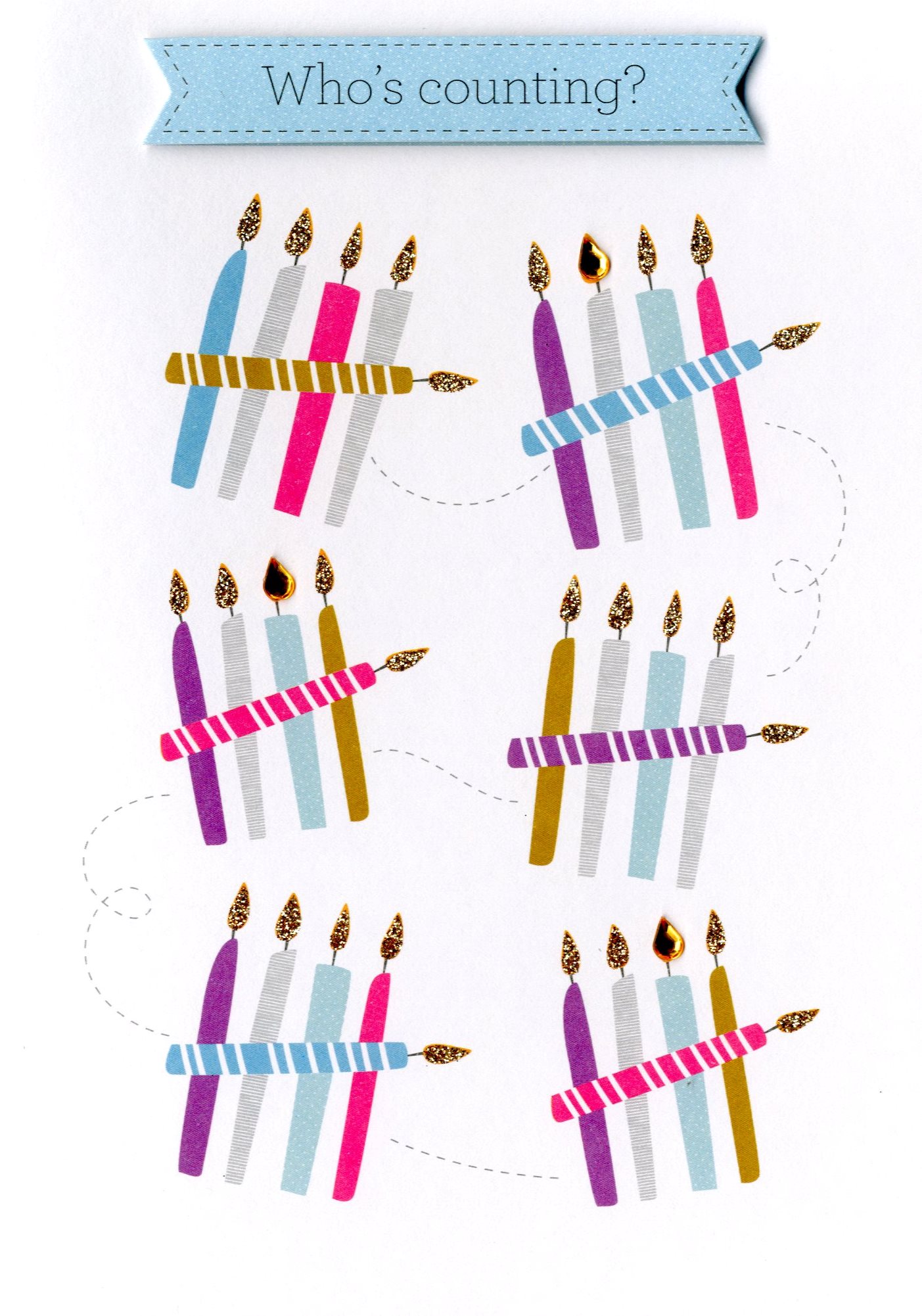 Who's Counting Candles Birthday Greeting Card Cards