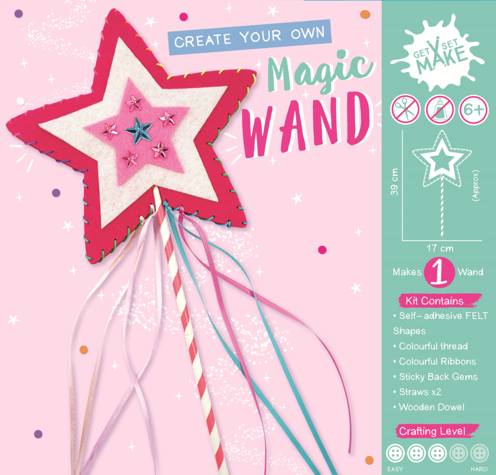 Get set make create your own magic wand felt gifts