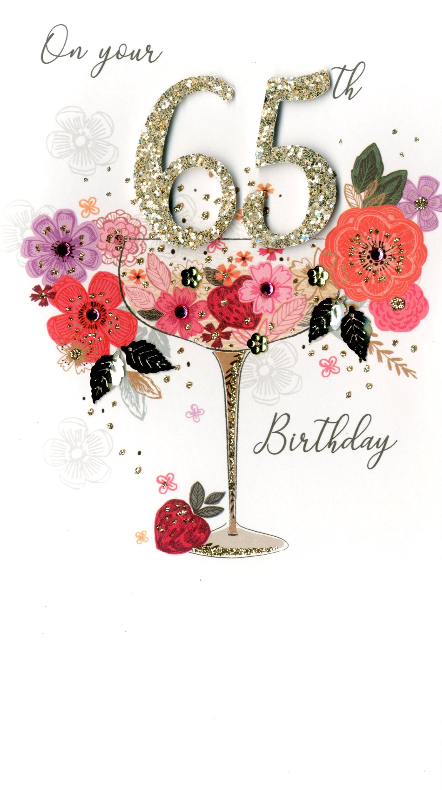 65th Birthday Card Designs Printable Templates Free