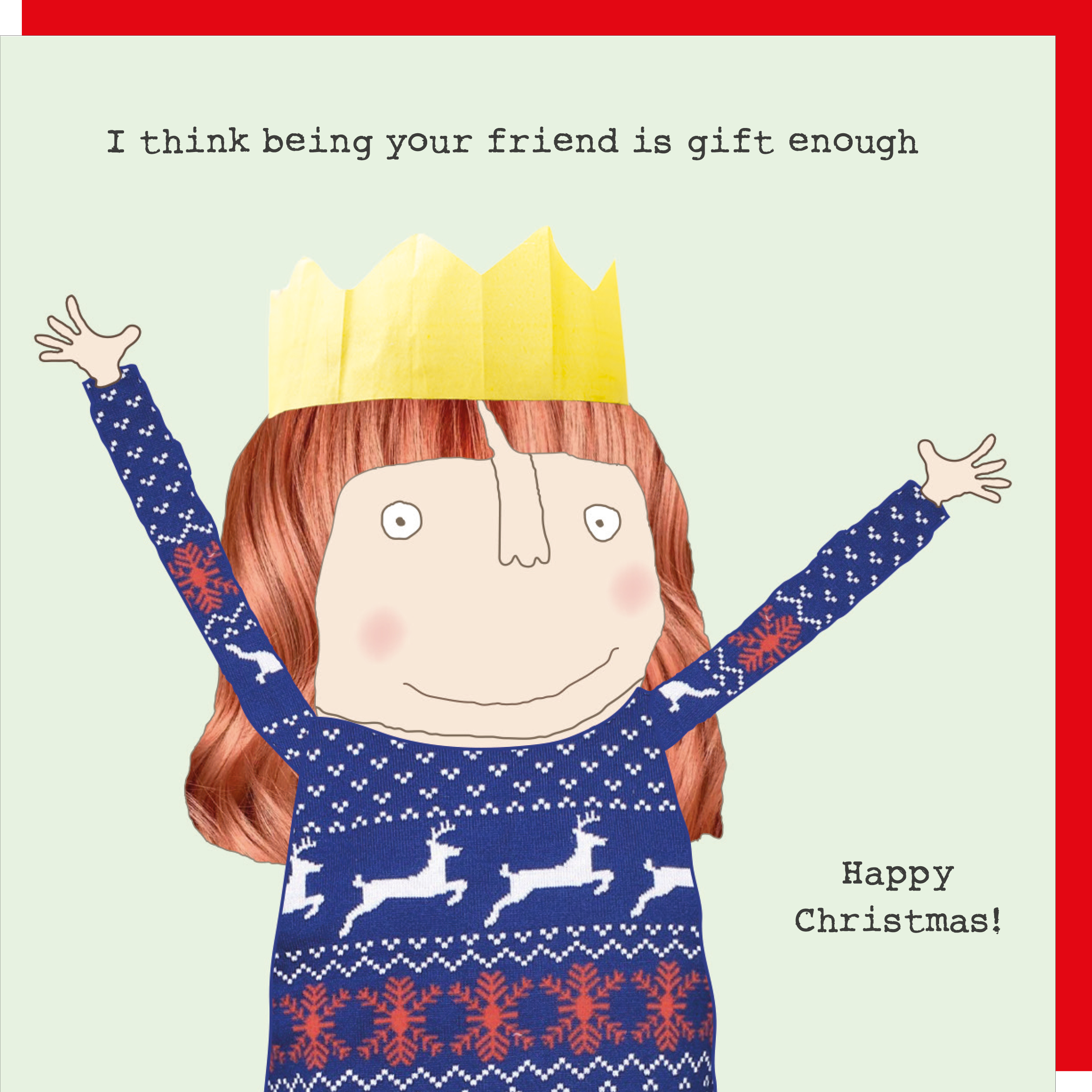 Rosie Made A Thing Gift Enough Christmas Card Greeting Card | Cards