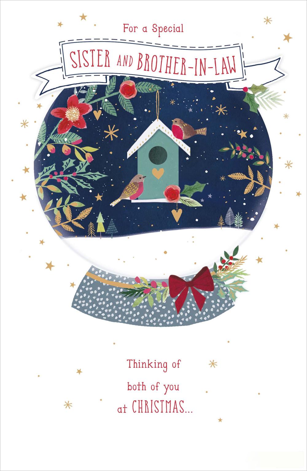 Sister &amp; Multi Caption Christmas Greeting Card With Stick On Captions | Cards