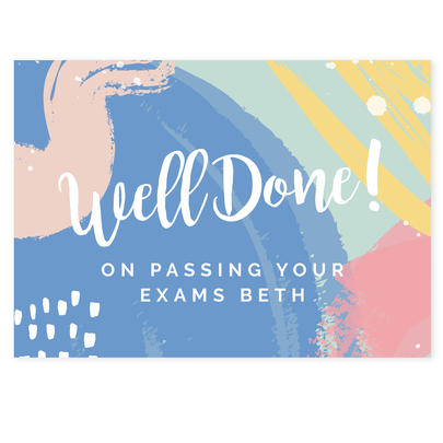 Personalised Well Done! Card Add Any Name - Personalise It! | Cards