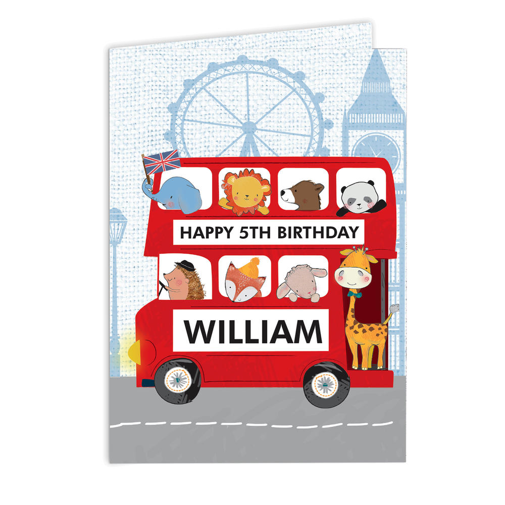 Fun Fridge Magnets Personalised Circus Magnets Birthday Letterbox Card Circus Birthday Card