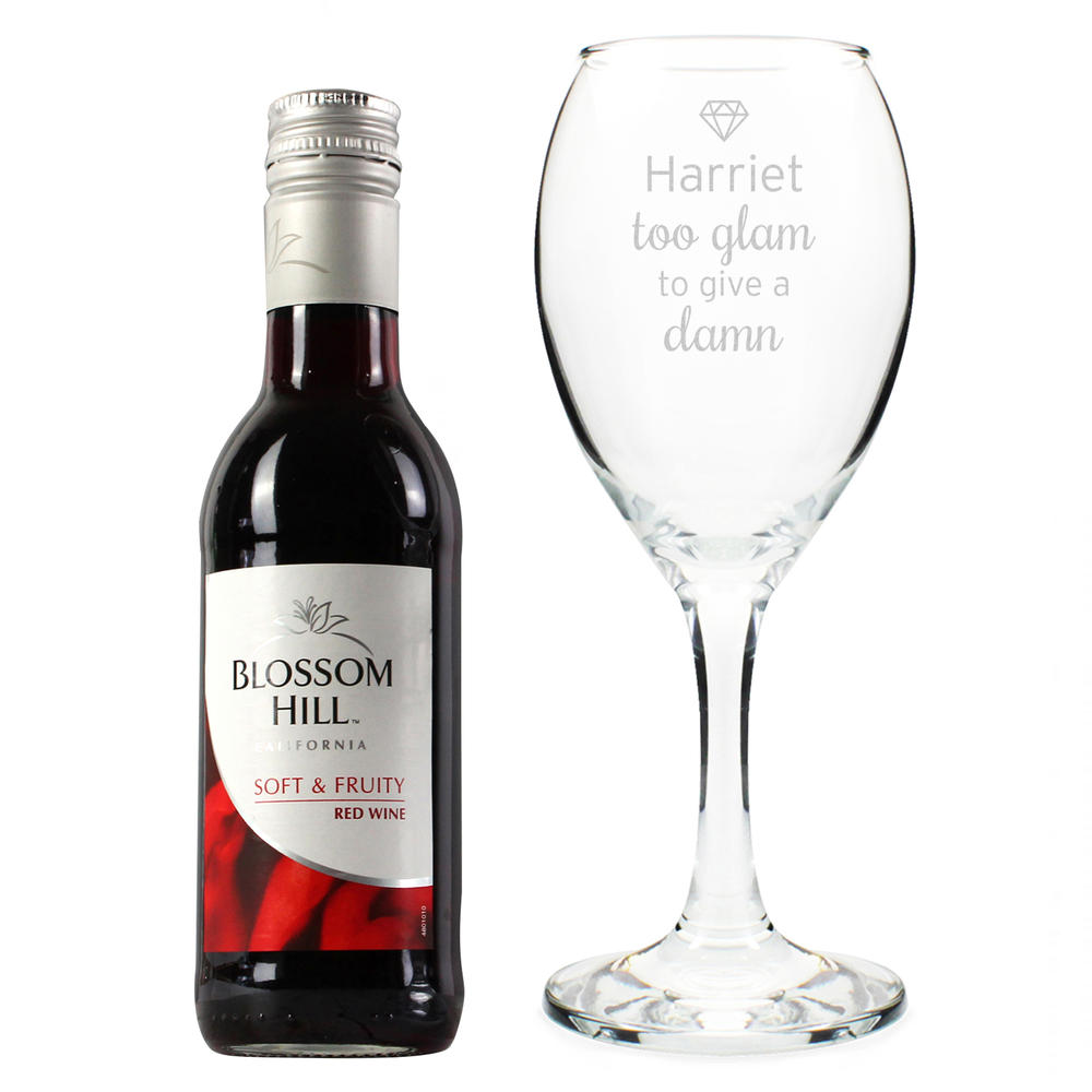 personalised red wine glasses