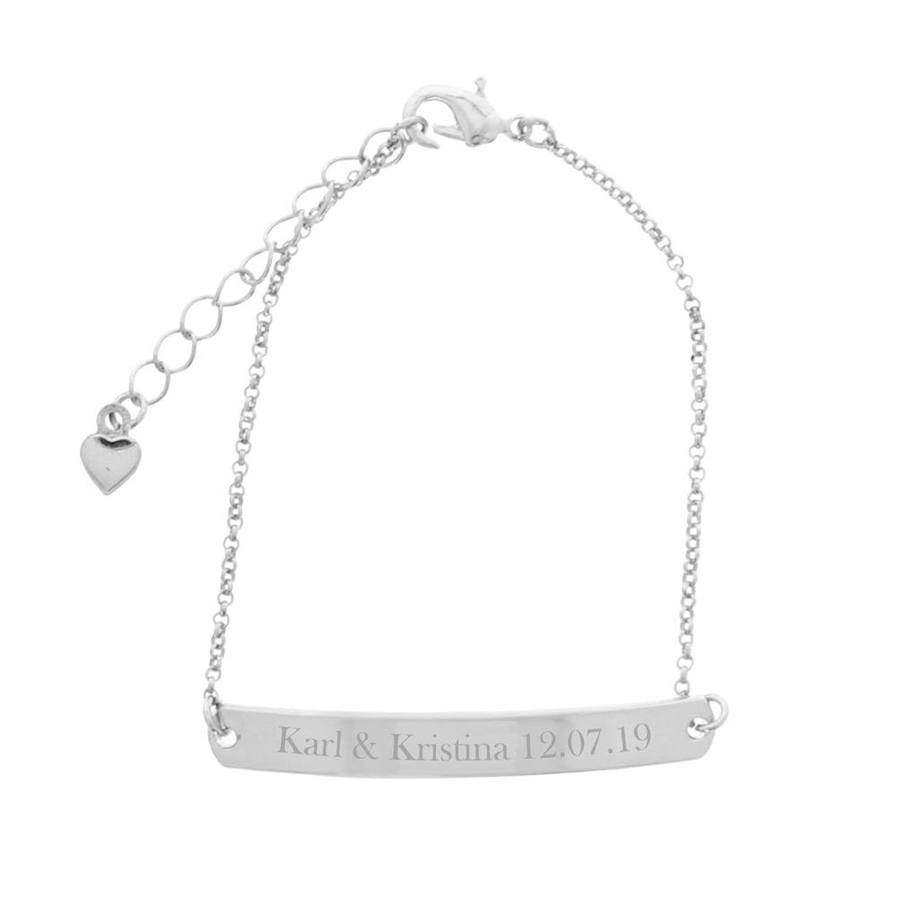 Personalised Skinny Bar Bracelet  hardtofind