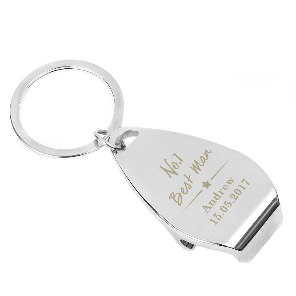Personalised No.1 Bottle Opener Keyring Personalise It! Gifts