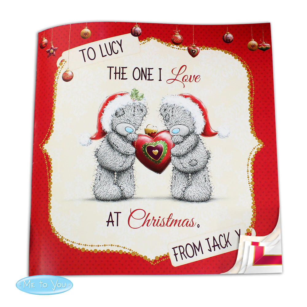 Personalised Me to You The One I Love at Christmas Poem Book Personalise It! Personalised Personalised Me to You The One I Love at Christmas Poem Book Personalise It! Personalised
