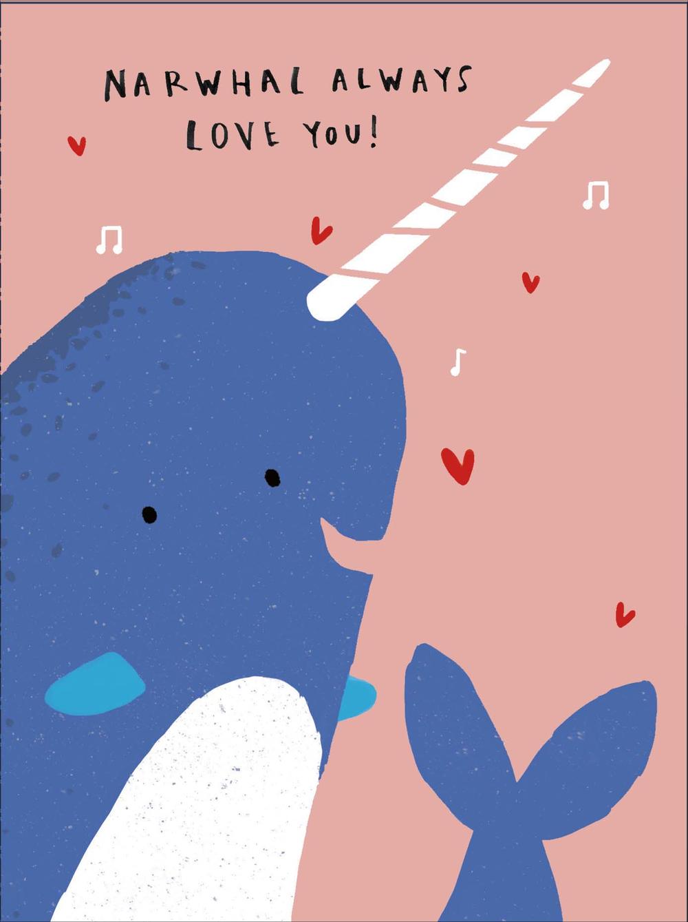 Narwhal Always Love You Valentine's Day Greeting Card | Cards 