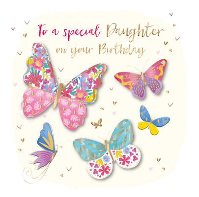 Special Daughter Embellished Birthday Greeting Card | Cards