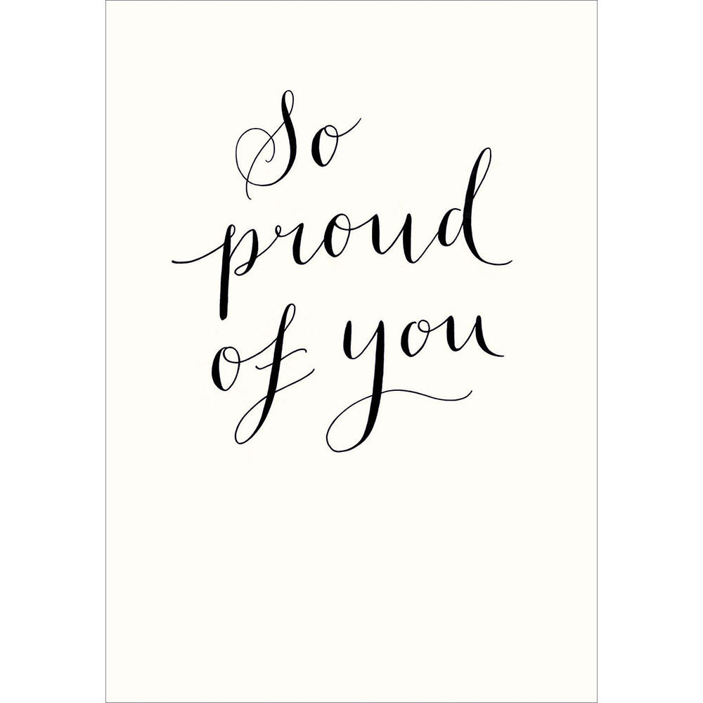 So Proud Of You Congratulations Greeting Card Cards 9824