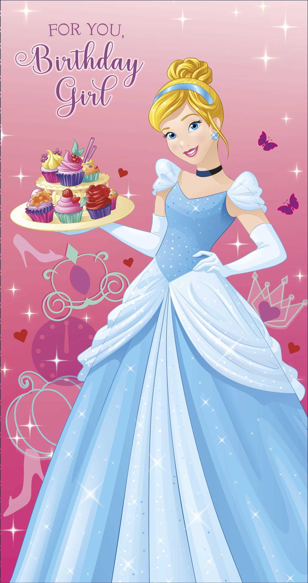 Disney Cinderella Birthday Girl Birthday Greeting Card | Cards Disney Cinderella Birthday Girl Birthday Greeting Card | Cards