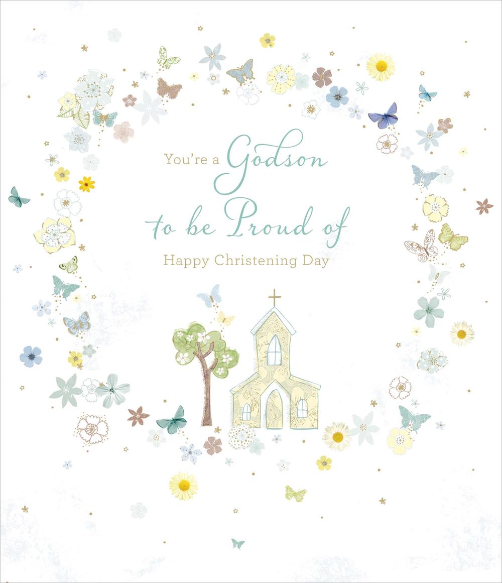 A Christening Wish Happiness Christening Greeting Card Cards