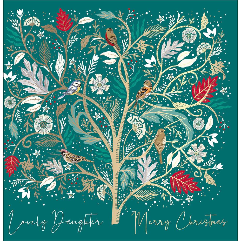 National Trust Daughter Festive Birds Christmas Card Cards