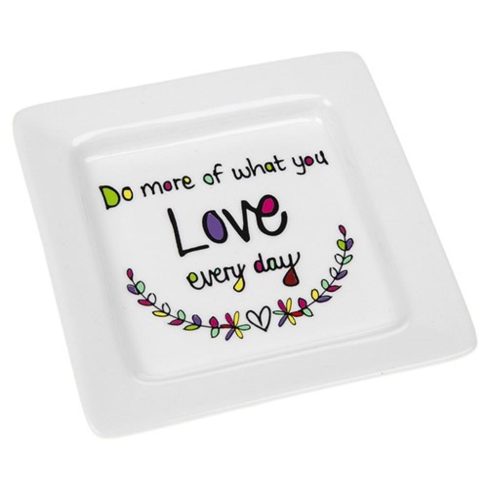 Ashtray Gifts for Her Valentines Day Ring Dish Hippie Ceramics Groovy Love Floral Hand Painted Ceramic Tray 70s Aesthetic