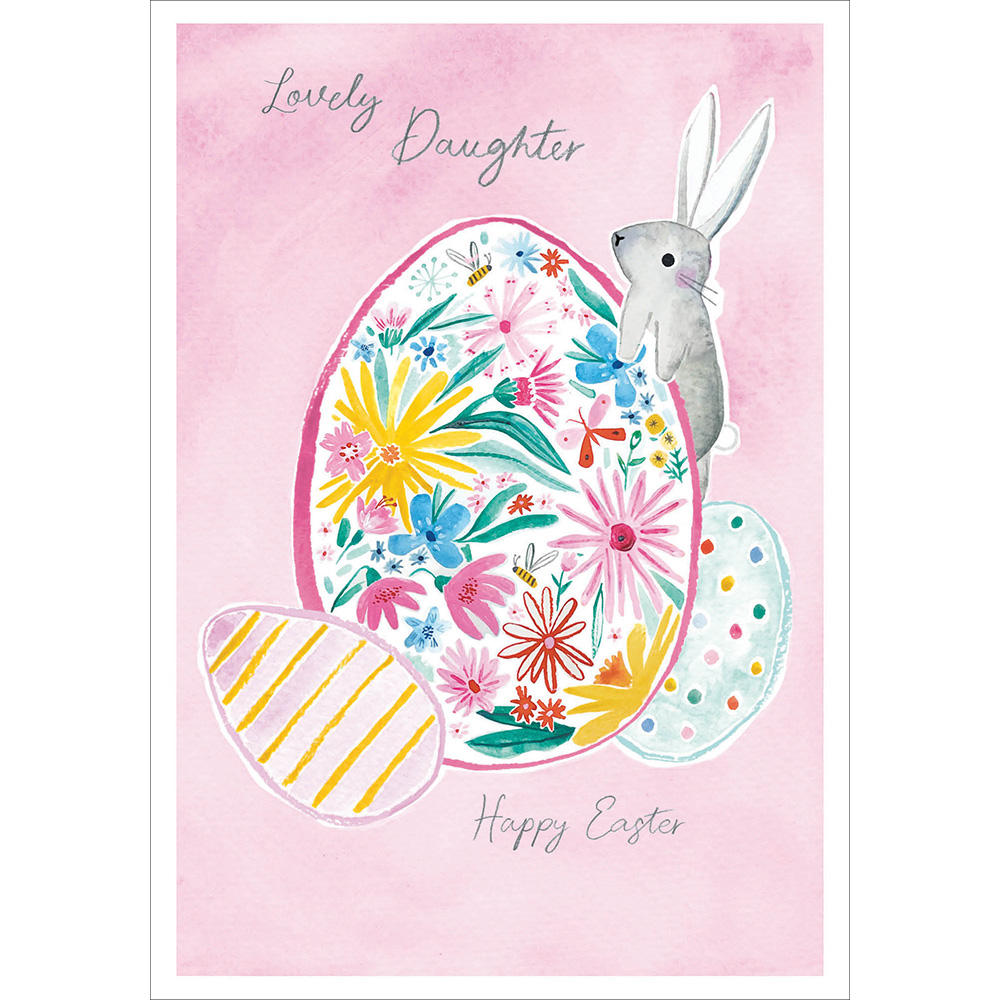 Lovely Daughter Easter Bunny Eggs Easter Card Cards