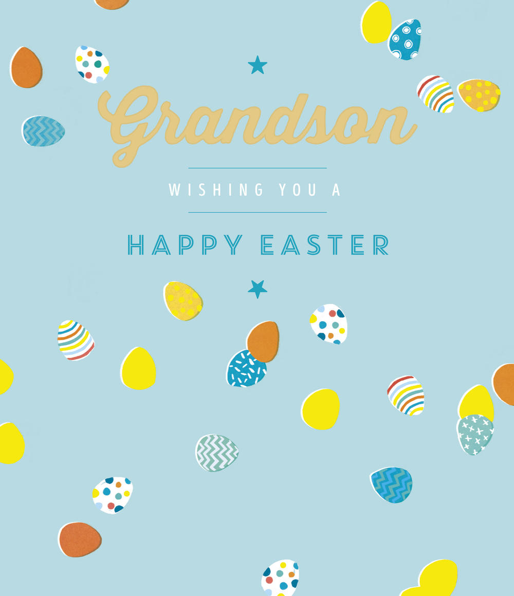 Special Grandson Wishing You A Happy Easter Greeting Card Cards