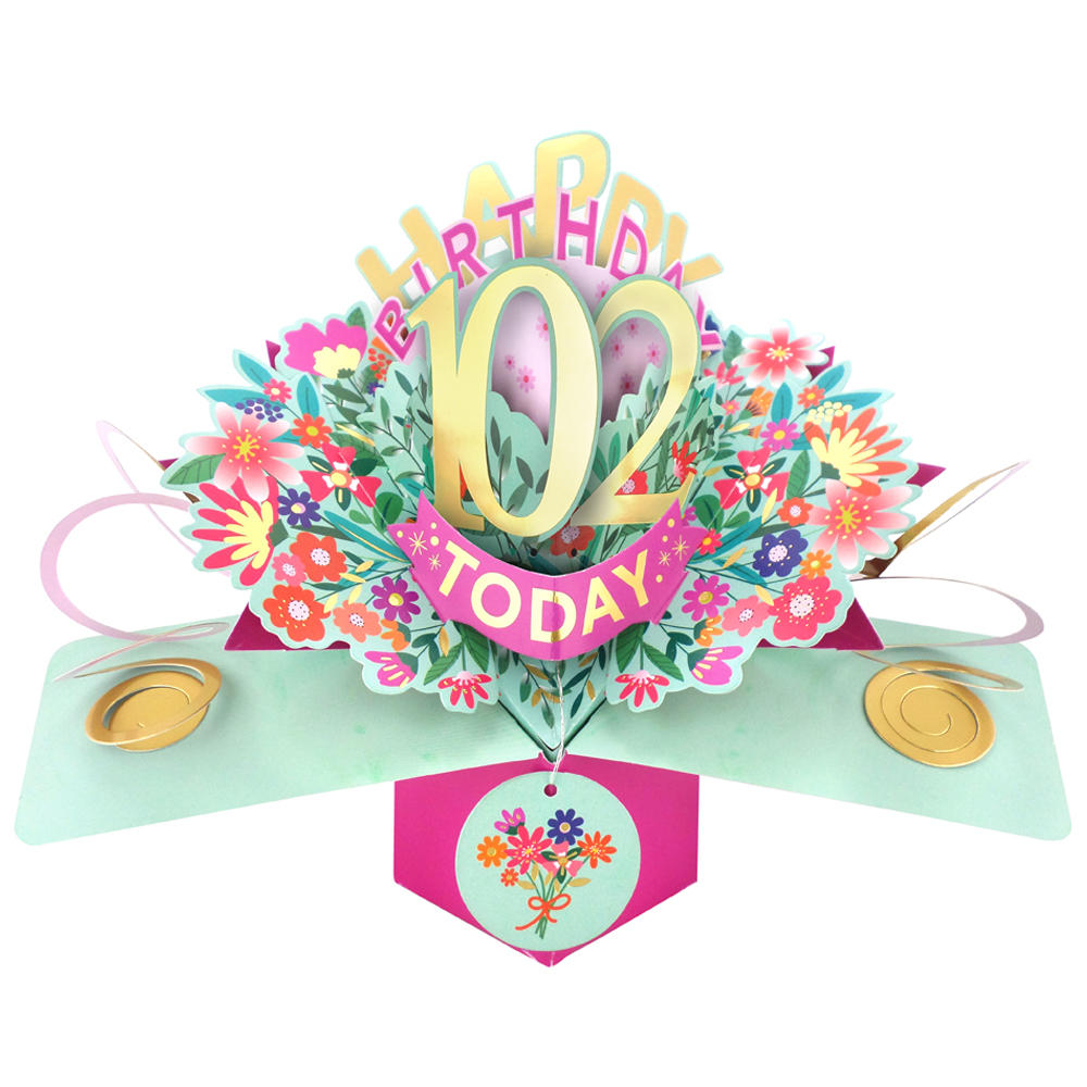 Happy 103rd Birthday 103 Today Pop-Up Greeting Card | Cards