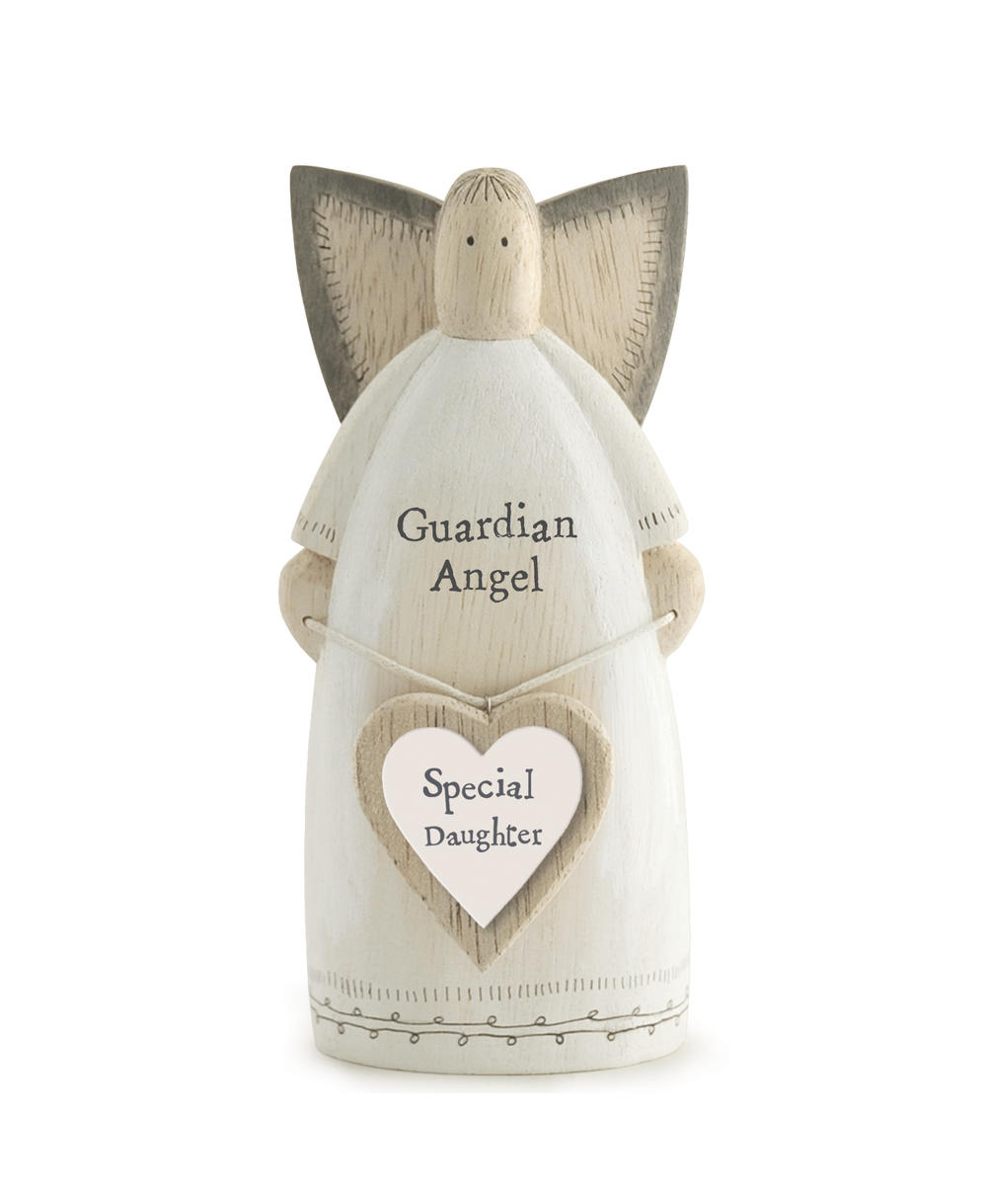 East Of India Special Daughter Guardian Angel Wooden Ornament | Angel Gifts
