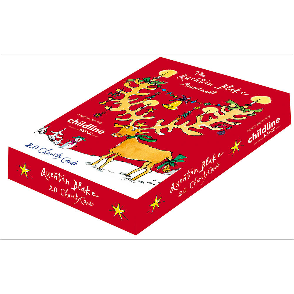Box of 20 Quentin Blake Assorted Childline Charity Christmas Cards Cards