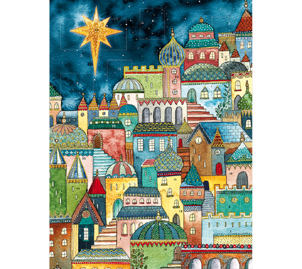 Caltime Star Over Bethlehem Traditional Christmas Advent Calendar