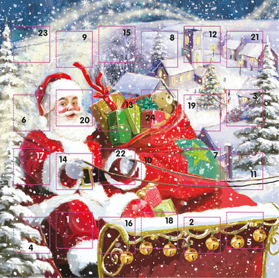 Santa's Special Delivery Advent Calendar Christmas Card | Advent Calendars