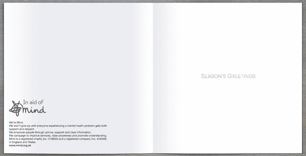 Pack of 8 Deck The Halls In Aid Of Mind Charity Christmas Cards  Cards
