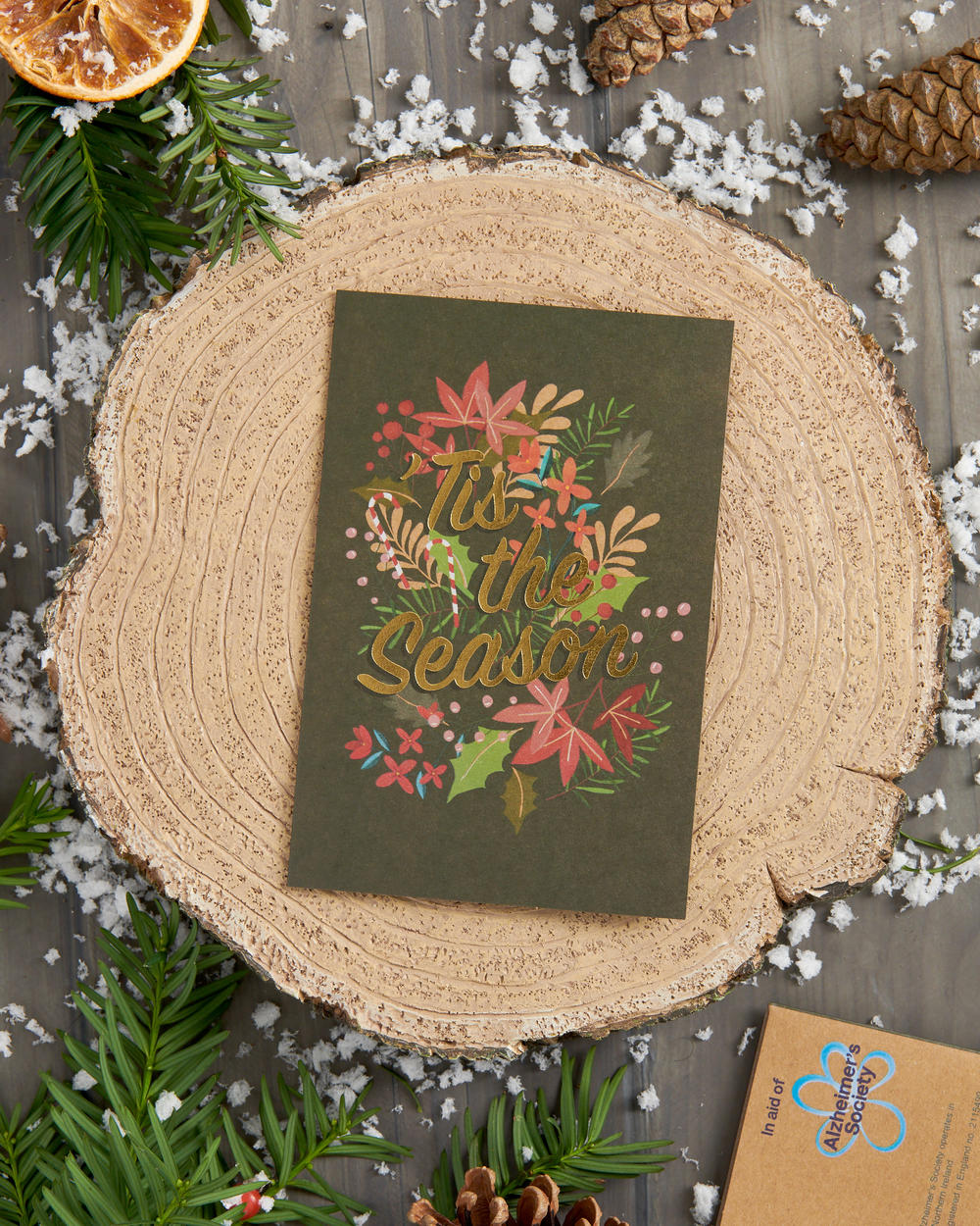 Box of 8 'Tis The Season Alzheimer's Society Charity Christmas Cards