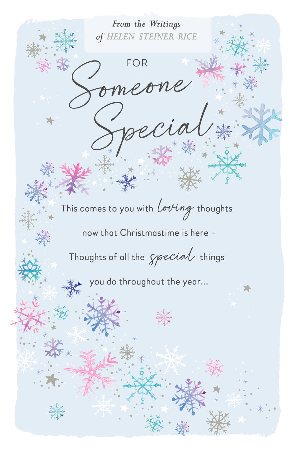 Someone Special Helen Steiner Rice Traditional Christmas Card 