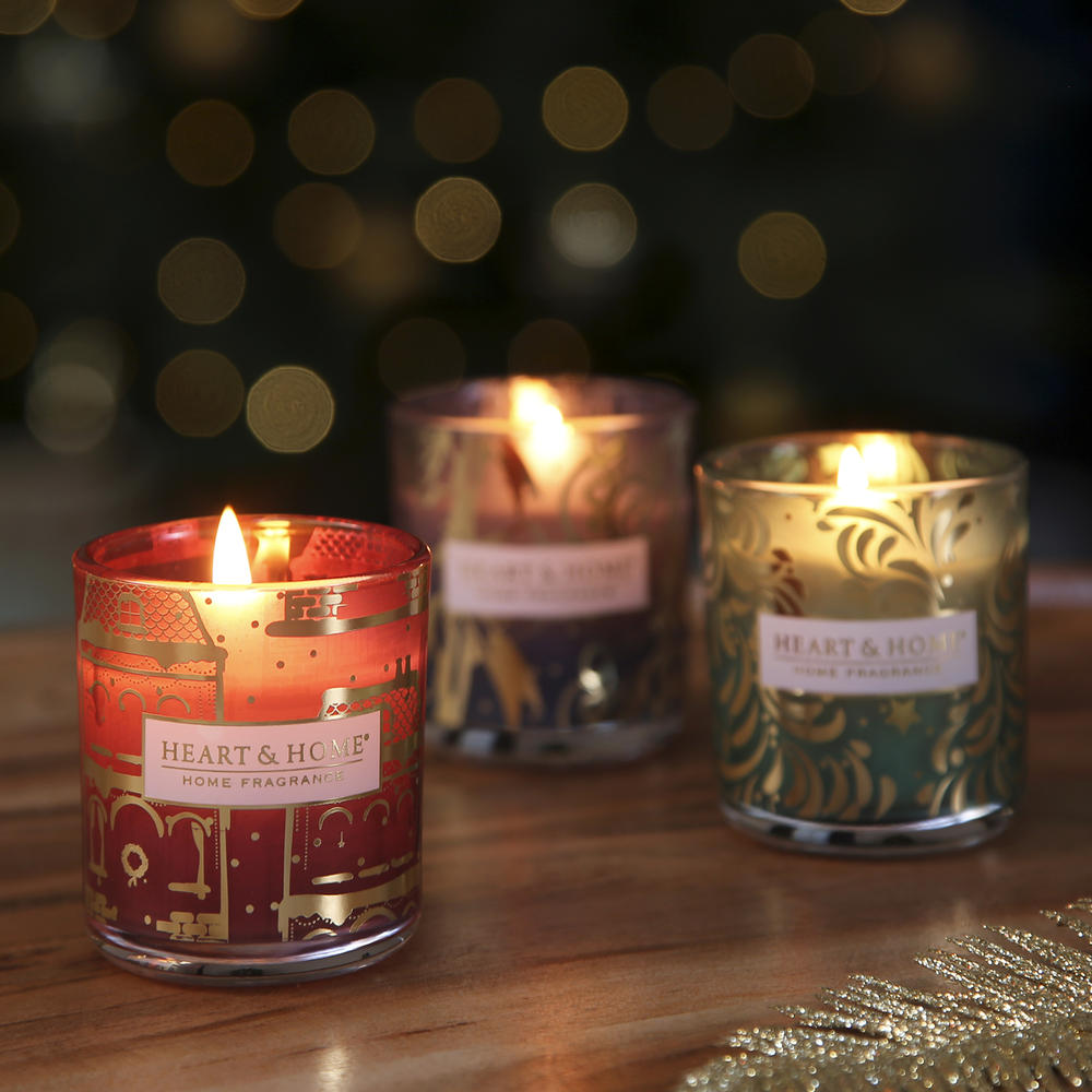 Heart & Home Mini Scented Candle Collection Christmas Gift Set Gifts