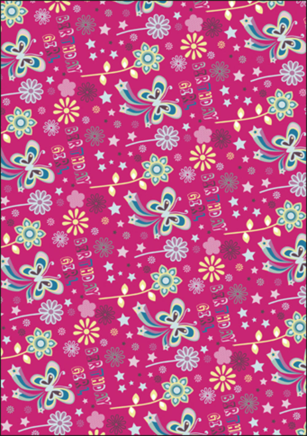 Birthday Girl Wrapping Paper Set Birthday Girl Wrapping Paper Set