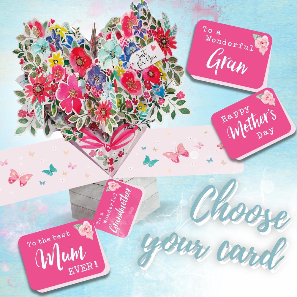 Just For You Bouquet Pop Up Greeting Card Choice Of Cards Cards
