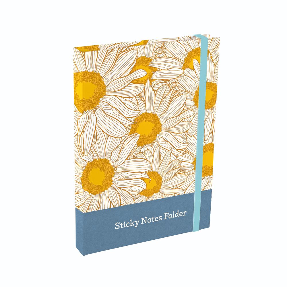 Gifted Stationery Hazy Daisies Sticky Notes Folder Birthday Gifts