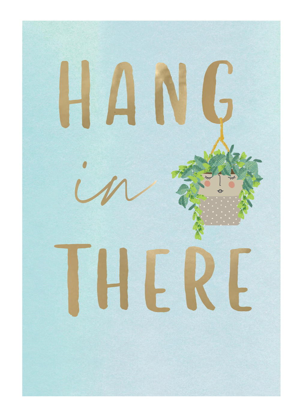 Hang In There Hanging Encouragement Card | Cards