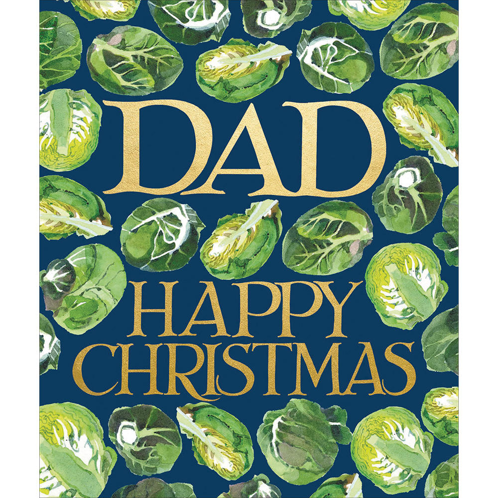 Emma Bridgewater Dad Sprouts Festive Christmas Card Cards