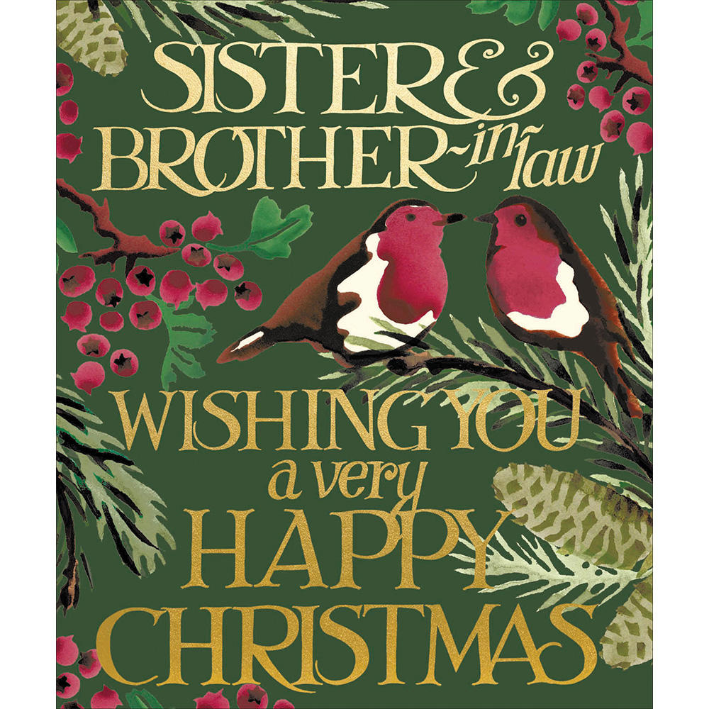 Emma Bridgewater Sister & BrotherInLaw Christmas Card Cards