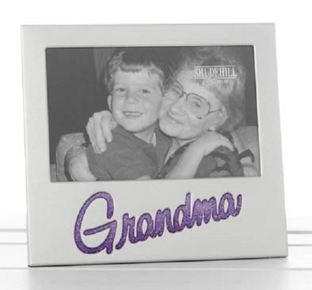 Grandma Glitter Word Aluminium Photo Frame 6" x 4" Gifts Love Kates