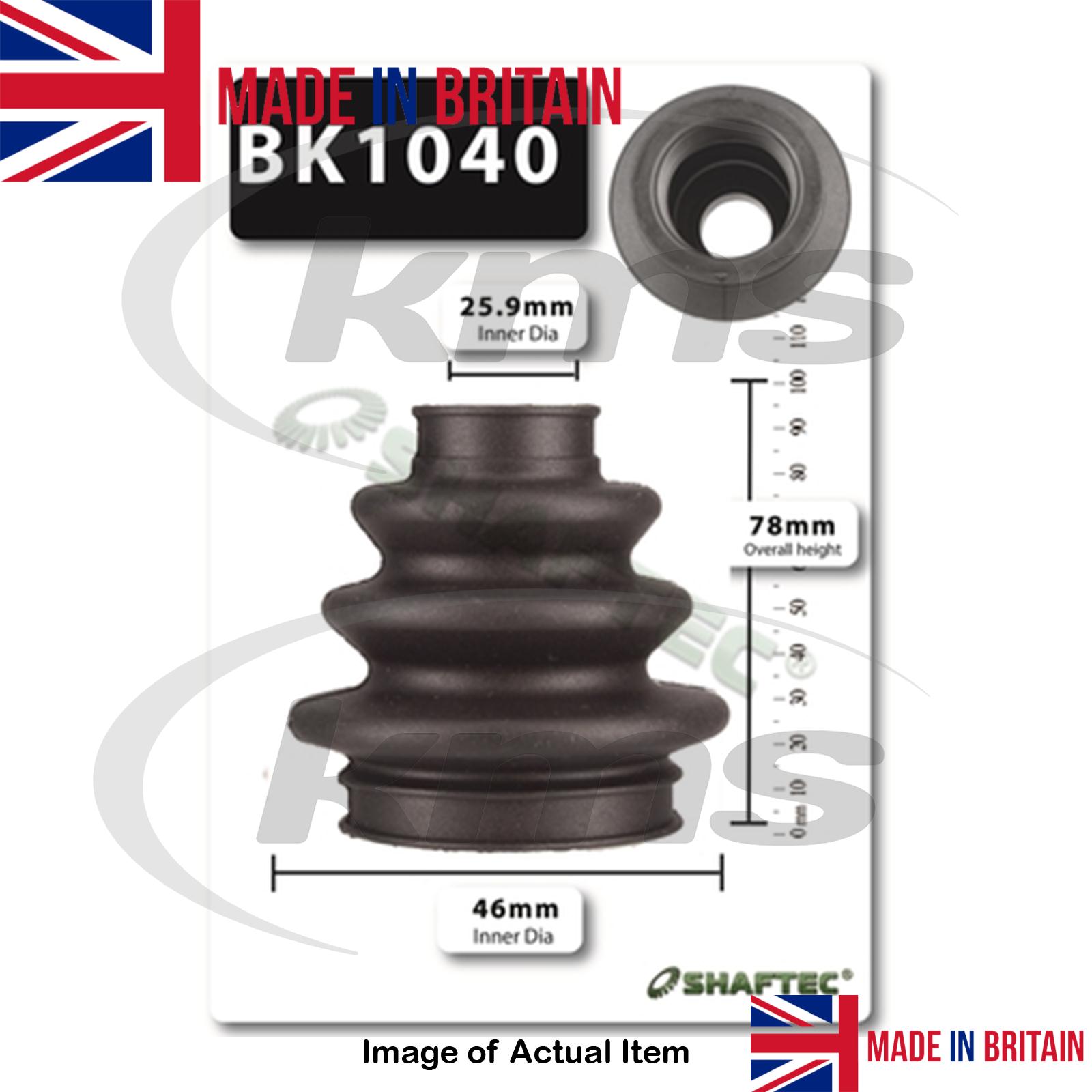 New Genuine SHAFTEC Driveshaft CV Boot Bellow Kit BK1040 Top Quality eBay