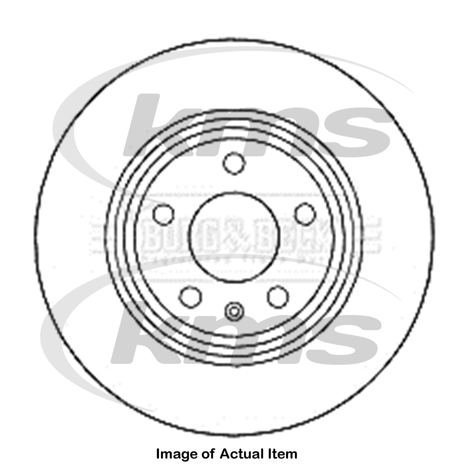Rear Borg /& Beck BBD4635 Brake Disc Pair