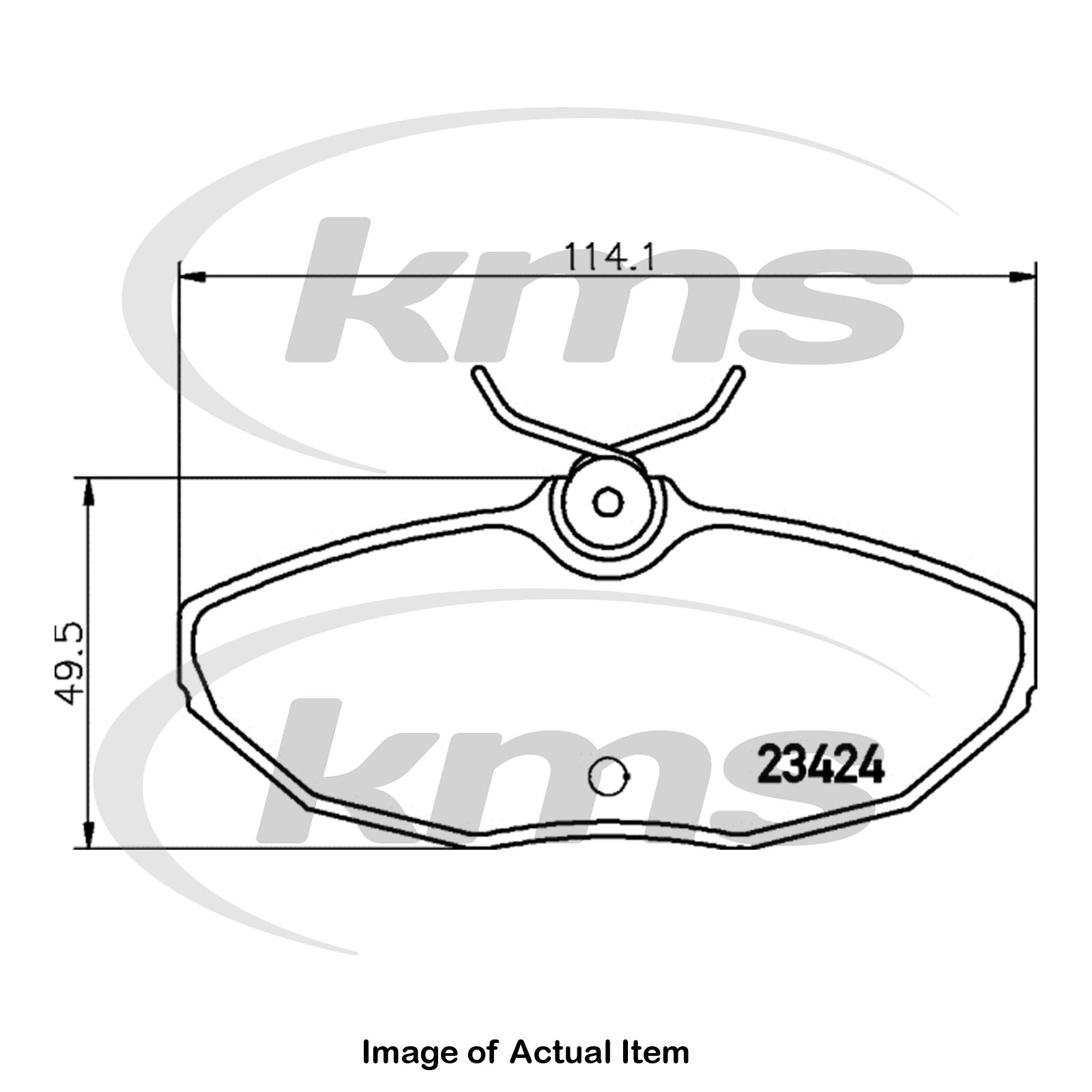 Borg /& Beck BBP1743 Rear Brake Pads Lucas - Girling