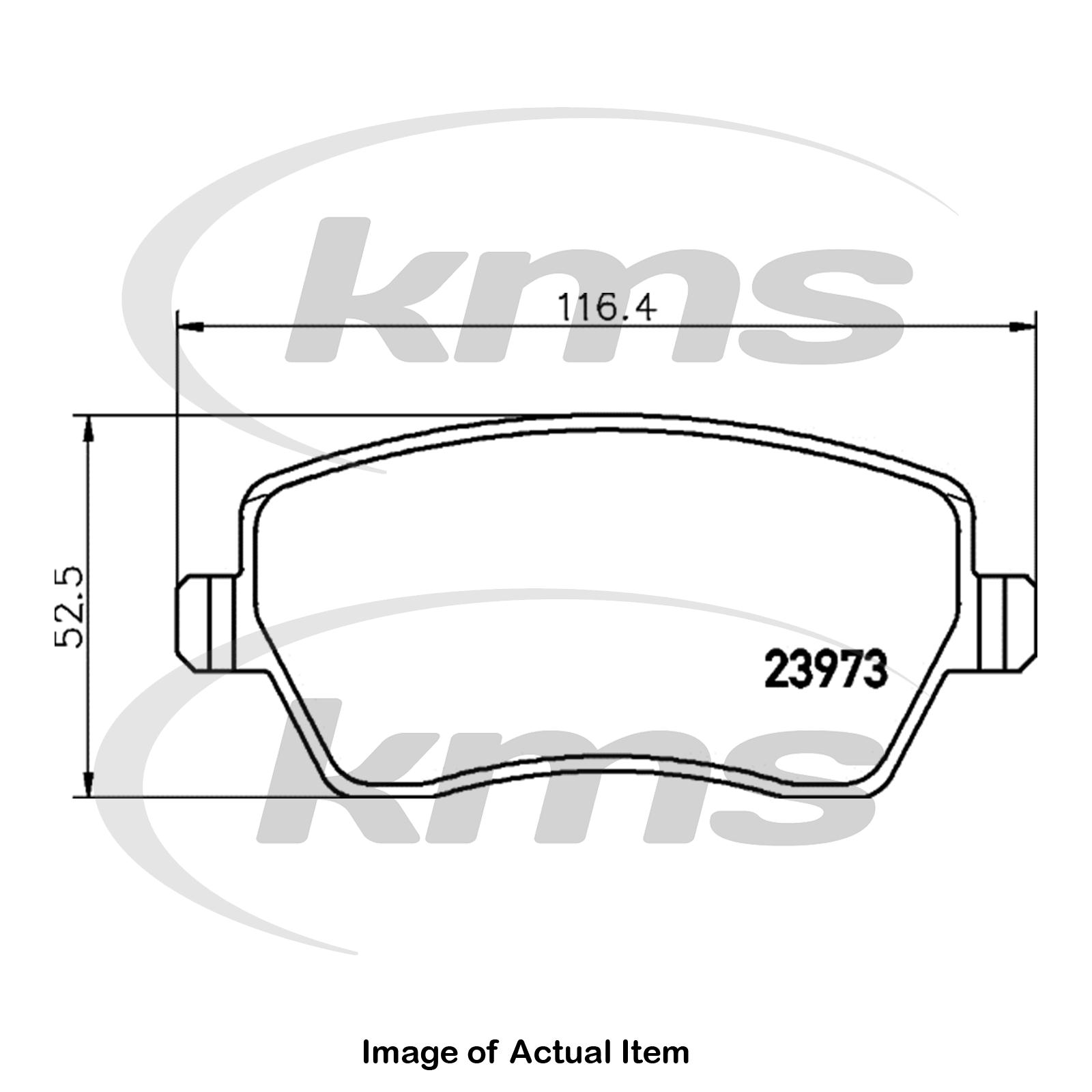 Mintex MDB2595 Front Set of 4 Disc Brake Pad