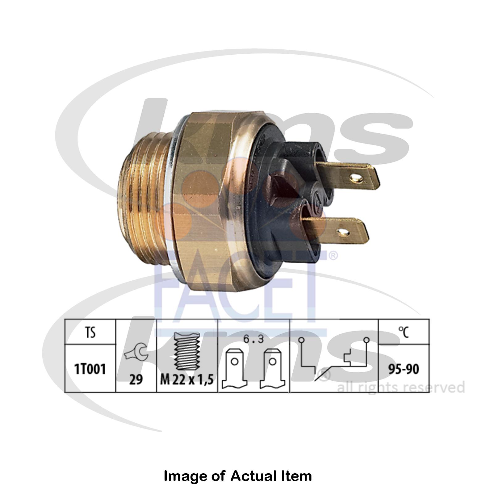 New Genuine FACET Radiator Cooling Fan Temperature Switch 7.5020 Top