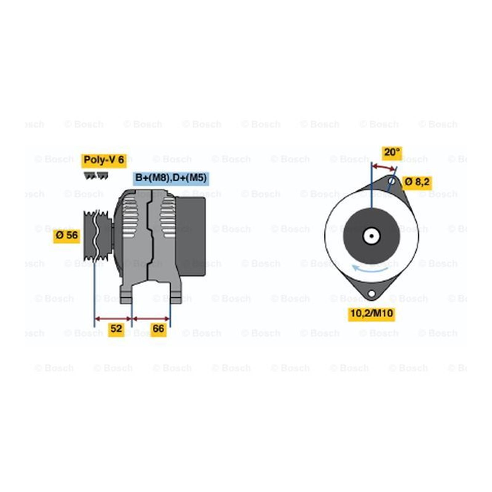 45 Cashback BOSCH Alternator 0 986 038 781 FOR 306 ZX 405